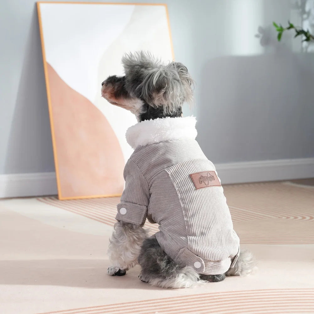 Cozy Fleece Dog Jacket: Warm Winter Clothes for Small & Medium Dogs & Cats