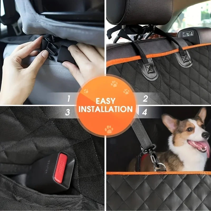 Waterproof & Scratch-Resistant Dog Car Seat Hammock Cover