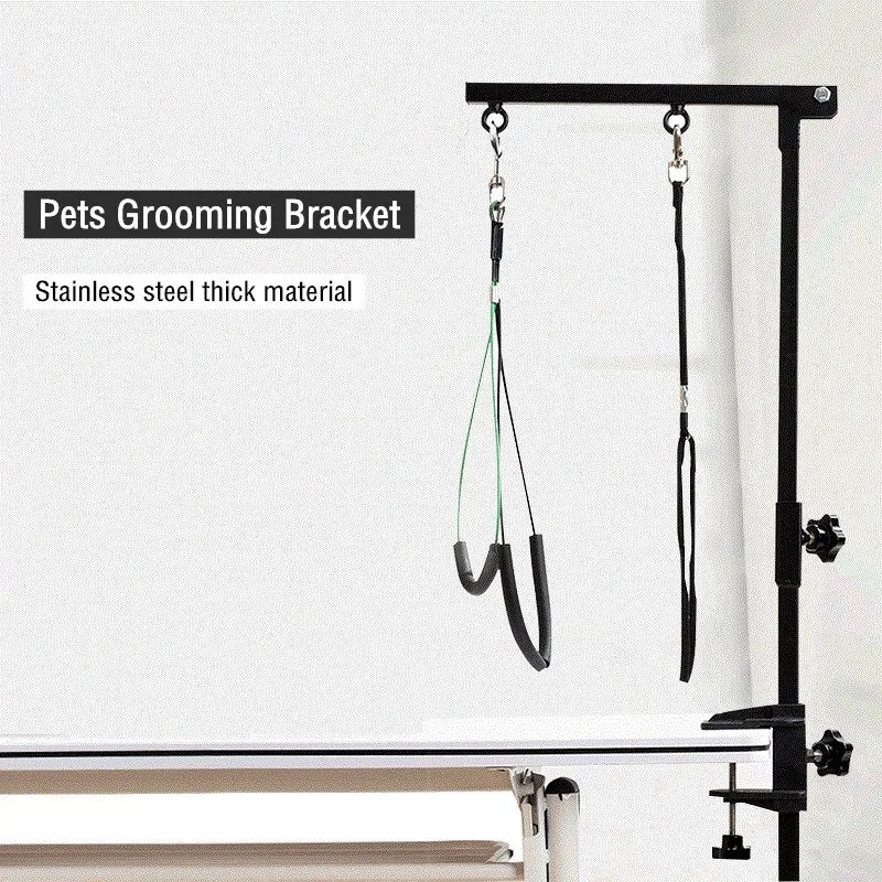 Adjustable Steel Grooming Arm for Pet Tables - Secure & Convenient