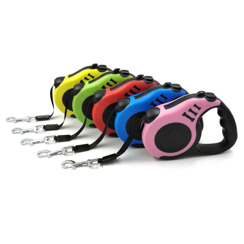 3M/5M Retractable Dog Leash - Durable & Automatic for Small to Large Dogs