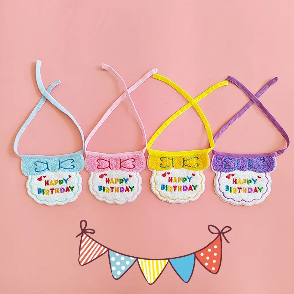 Pet Birthday Party Decoration Set - Triangle Scarf, Hat, & Bow Tie