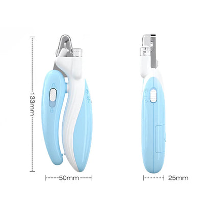 Professional Pet Nail Clippers with LED Light - Safe & Precise Trimming