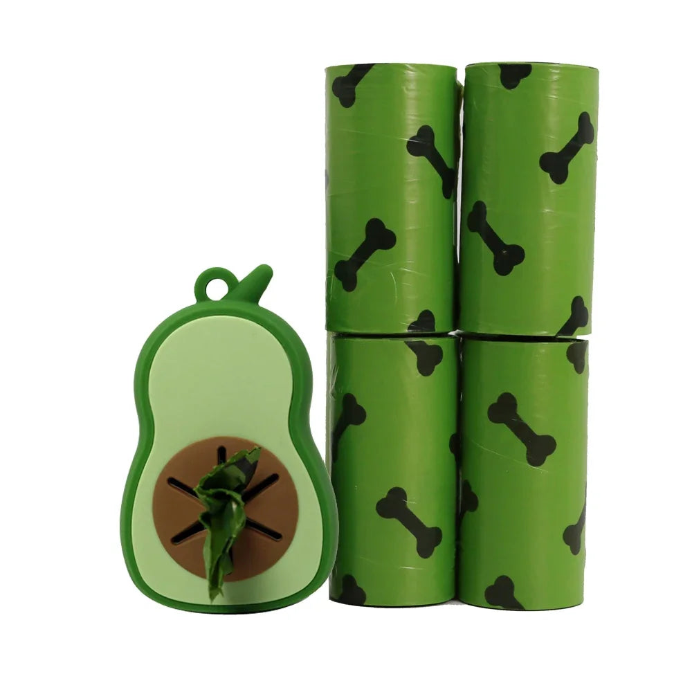 Biodegradable & Compostable Dog Poop Bags with Clip-on Dispenser