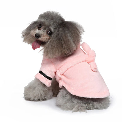 Soft Pet Bathrobe: Quick-Drying Pajamas for Dogs & Cats