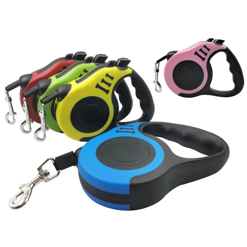 3M/5M Retractable Dog Leash - Durable & Automatic for Small to Large Dogs