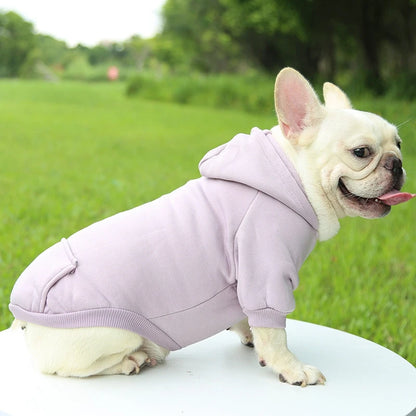 Fleece Dog Hoodie: Warm Winter Sweater Vest for Small & Medium Dogs & Puppies