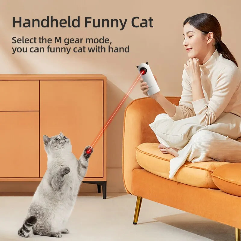 Automatic Interactive Cat Toy: LED Laser Pointer with Smart Teasing Modes