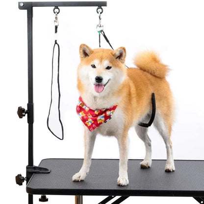 Adjustable Steel Grooming Arm for Pet Tables - Secure & Convenient