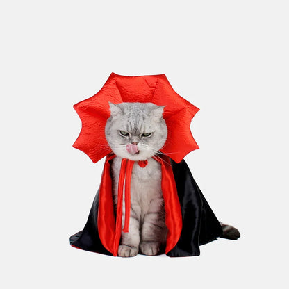 Vampire Cloak Pet Costume: Cute Halloween Outfit for Small Dogs & Cats