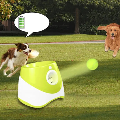 Automatic Tennis Ball Launcher for Dogs - Interactive & Rechargeable