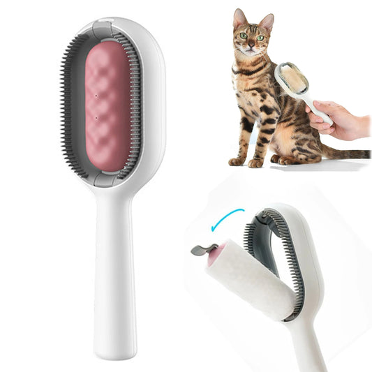 Double-Sided Cat & Dog Grooming Comb - Removes Loose Hair & Tangles