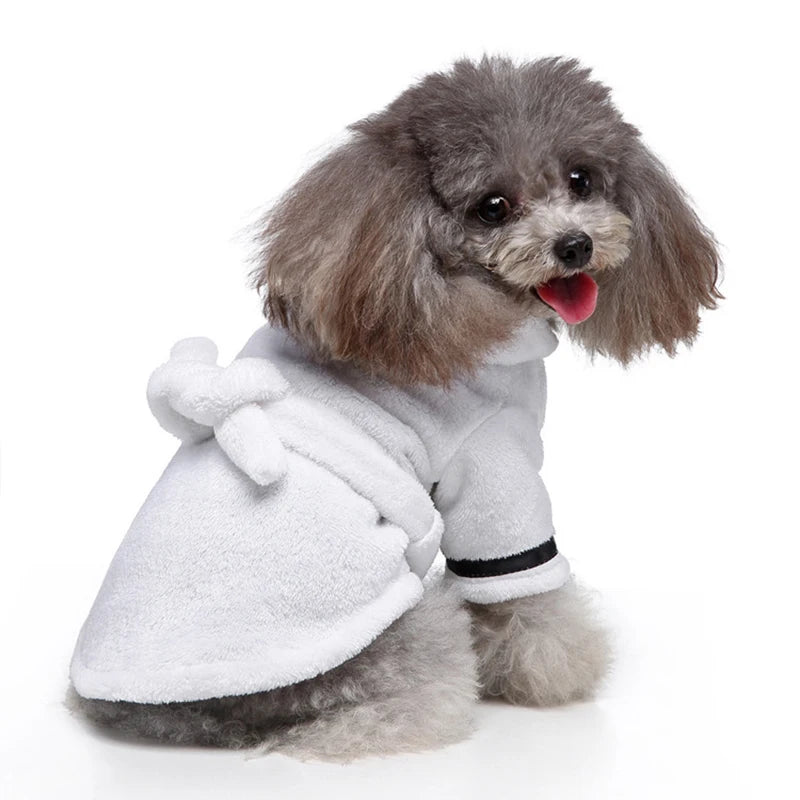 Soft Pet Bathrobe: Quick-Drying Pajamas for Dogs & Cats