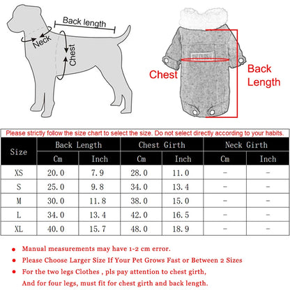 Cozy Fleece Dog Jacket: Warm Winter Clothes for Small & Medium Dogs & Cats