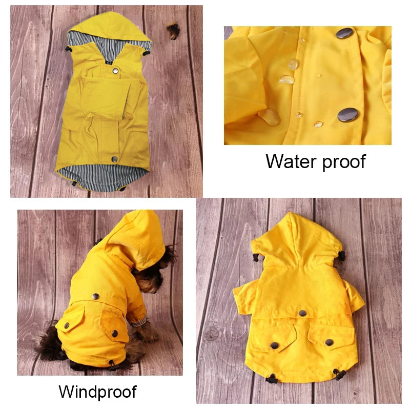 Waterproof Dog Raincoat: Windproof & Warm Winter Jacket for All Dog Breeds