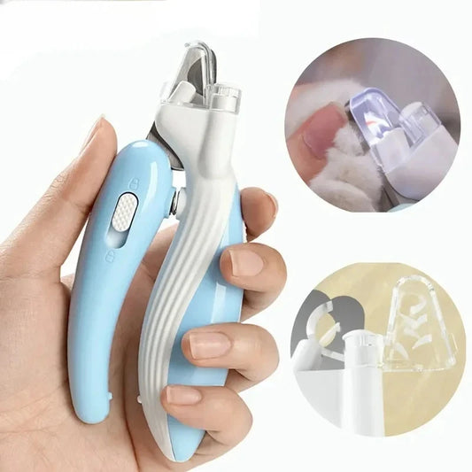 Professional Pet Nail Clippers with LED Light - Safe & Precise Trimming