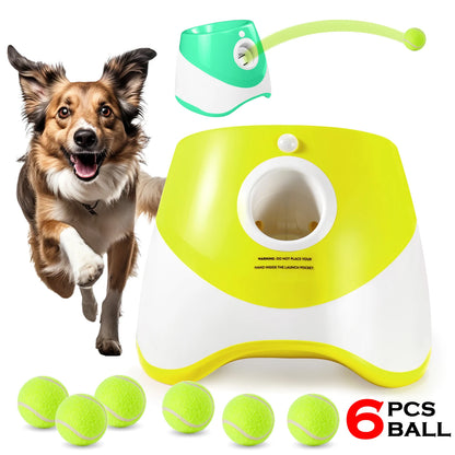 Automatic Tennis Ball Launcher for Dogs - Interactive & Rechargeable