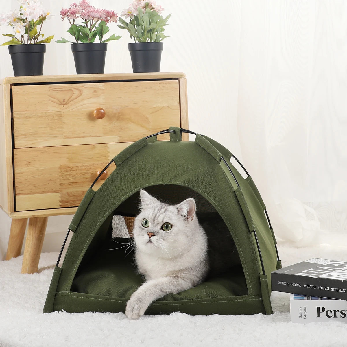 Pet Tent Bed: Cozy Cave & Sofa Bed for Cats & Small Dogs