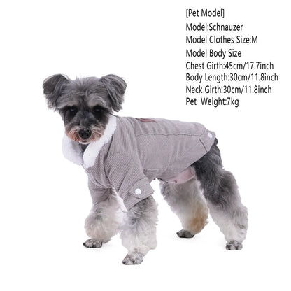 Cozy Fleece Dog Jacket: Warm Winter Clothes for Small & Medium Dogs & Cats