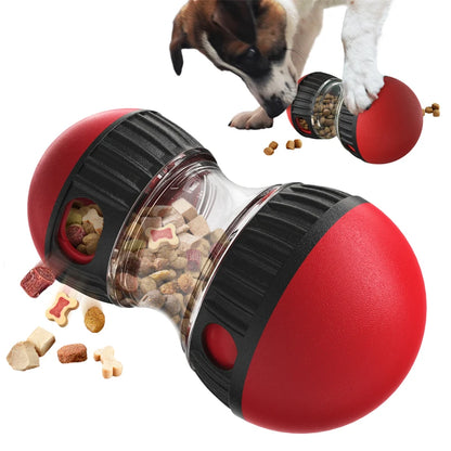 Interactive Dog Puzzle Toy - Elliptical Track with Rolling Ball & Treat Dispenser